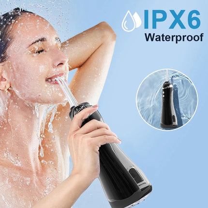 Water Flosser Cordless Dental Oral Irrigator for Teeth Cleaner 4 Jet Tips 3 Mode