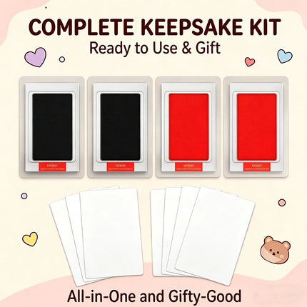 4-Pack Handprint Footprint Inkless Pad Kit Clean Touch Pet Paw Print Set