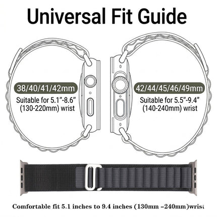 For Apple Watch iWatch Band Strap 9 8 7 6 SE 46mm 42mm 44mm SE Ultra Nylon Alpine