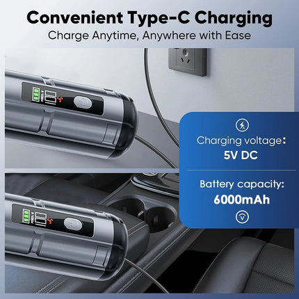 Powerful Handheld Car Vacuum Cleaner, 16000 Pa Cordless Strong Vacuum Cleaner AU