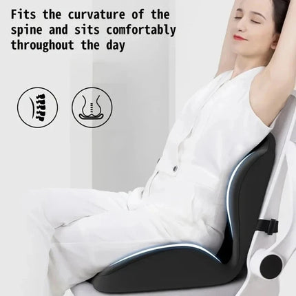 Orthopedic Memory Foam Seat Back Cushion Support Pillow Pain Relief Coccyx Car