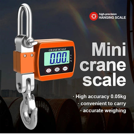 200g-500KG Digital Hanging Scale Butchers Mini Crane Scale Heavy Duty Hook