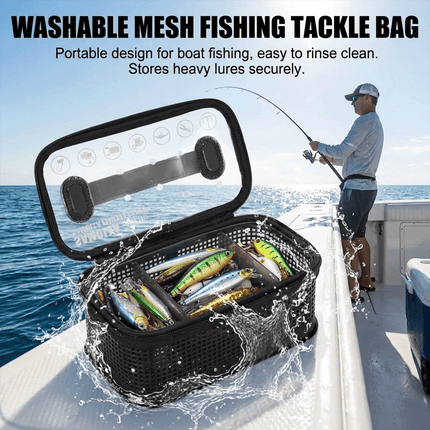 Saltwater Tackle Rinse Box For Rinse Drain Store Fishing Lures