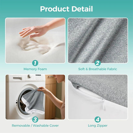 Premium Leg Pillow Foam Memory Leg and Knee Pain Relief Pillow for Side Sleeping