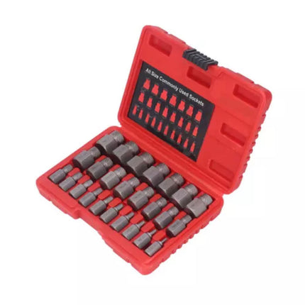 25-Piece Damaged Screw Extractor Set Multi-Spline Easy Out Broken Bolt Remover