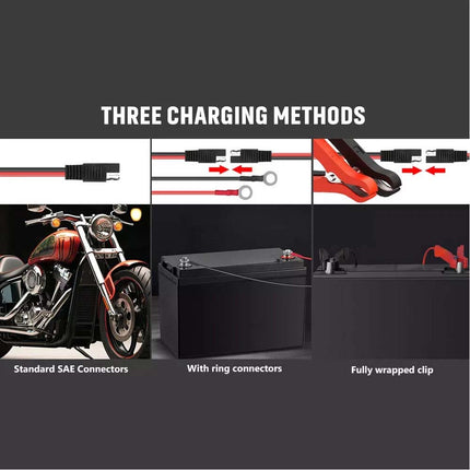 6V 12V Portable Car Battery Charger Trickle Pulse Repair Boat Caravan Motorcycle