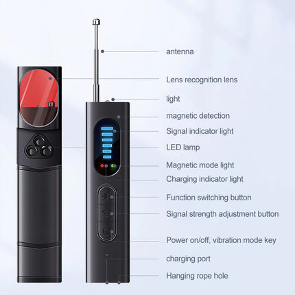 Hidden Camera Detector Anti Spy Bug Tracker Finder Scanner Device Hotel