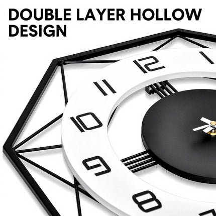 42cm Modern Large Wall Clock, Wall Hanging Clock for Living Room Decor