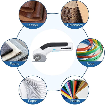 Electric Fabric Scissors Cutter USB for Crafts Sewing Cardboard Cordless Power