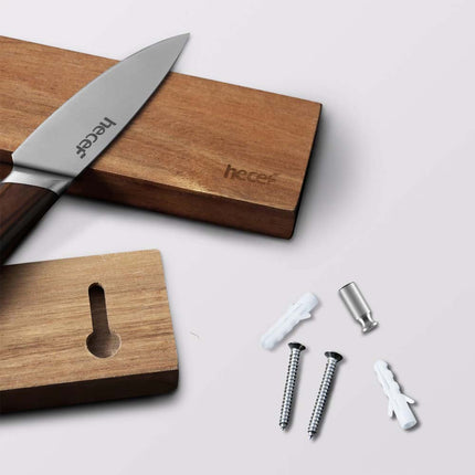 30cm  Knife Strip for Wall Premium Acacia Wood Strong  Holder Rack
