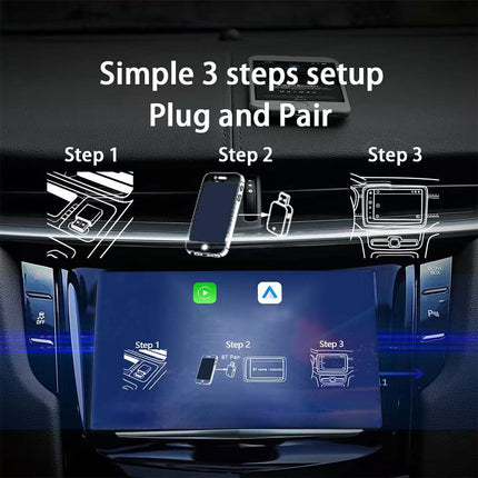 Wireless Carplay Adapter Android Auto USB Car Dongle 2 in 1 Mini Auto Navigation