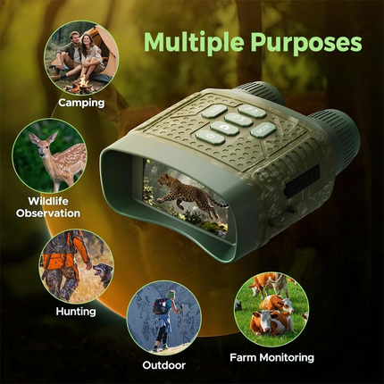 2.5K Night Vision Goggles Infrared Digital Binoculars 6X Zoom + 2000mAh Hunting