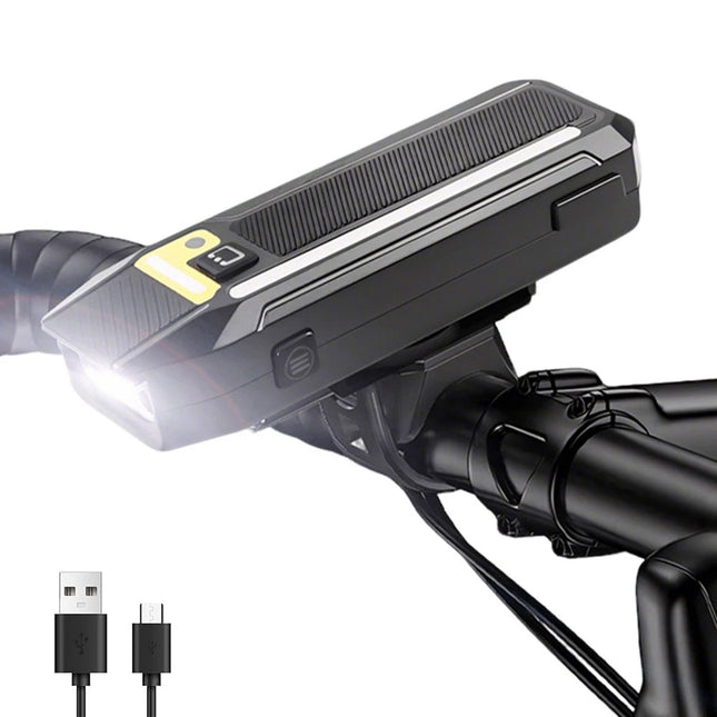 USB Rechargeable Bike Front Light Bar Bicycle LED Night Riding Lamp Headlight