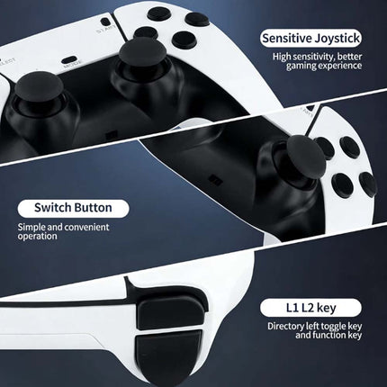 Wireless Retro Game Console Built-in Games 4K Output Dual 2.4G Controllers 64GB