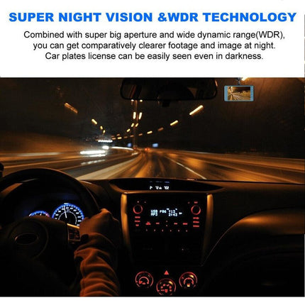 Dash Cam 4 Inch LCD Car DVR Driving Recorder Dual Lens Camera 1080P Vehicle Video