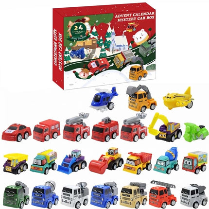 Advent Calendar for Christmas 24-Day Countdown Truck Car Toy Gift