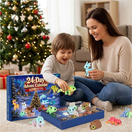3D Printed Animals Christmas Advent Calendars 2026, 24 Day Christmas Countdown