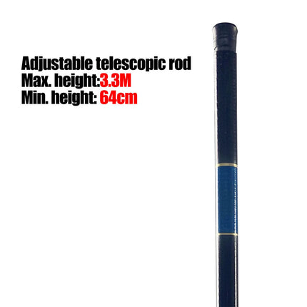 Selfstudy Badminton Trainer Set Telescopic Rod Rebound Training Practice Tool H