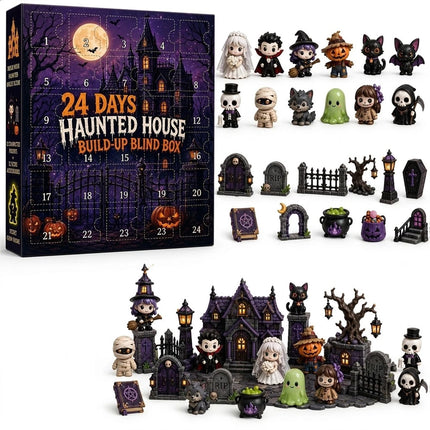 Halloween Advent Calendar 24 Days Horror Figures Countdown Toys Gift Set 2026