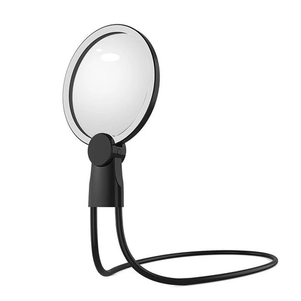 5X Extra Large Magnifying Glass With 24 LED Light Wearable Reading Magnifier NEW