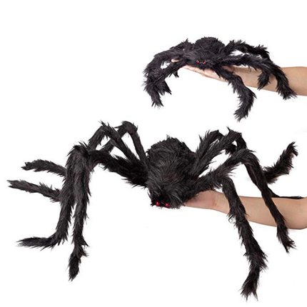 4Pcs Giant Spider Halloween Decoration Haunted House Prop Indoor Outdoor Party