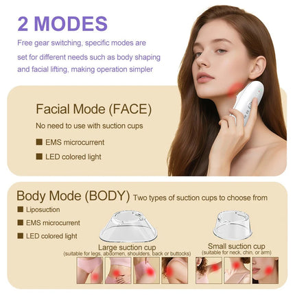 4in1 Body Sculpting Machine Cellulite Removal Massager Face Lifting Skin Tighten