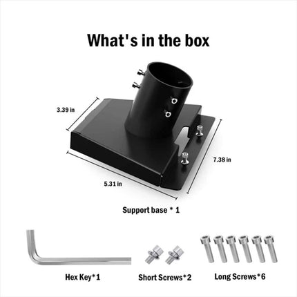 Gen 3 Mount for Starlink Wall/Roof Mounting Kit Standard Dish Pole Adapter Black