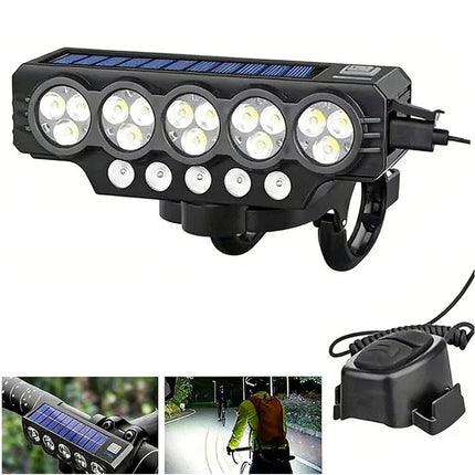 1200LM LED Bike Light Waterproof USB Rechargeable Bicycle Front Headlight Bar