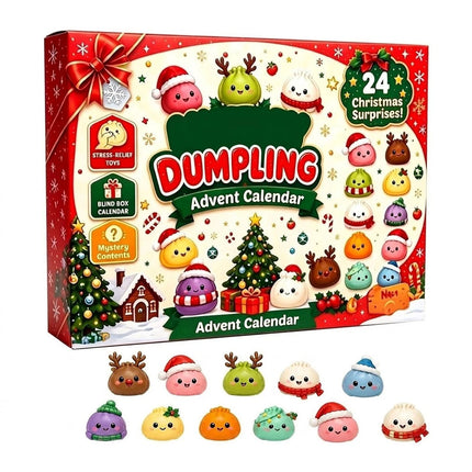 2026 Christmas SquishiesAdvent Calendar 24 Days Dumpling Toys Boys  And  Girls   Xmas Gift