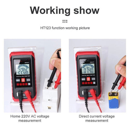 2000 Counts Rechargeable Digital Smart Multimeter AC/DC Ammeter Voltage Tester