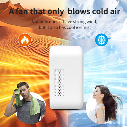 USB Mini Air Cooler Fan, Desktop Misting Fan, Portable Cooling Fan