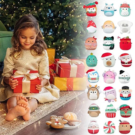 Advent Calendar 24 Days Squishmallows 2.5'' Micromallows 2026 Christmas Holiday (1pcs)