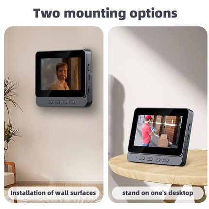 Wireless Video Door Bell WiFi Phone Intercom System with Monitor Doorbell Camera