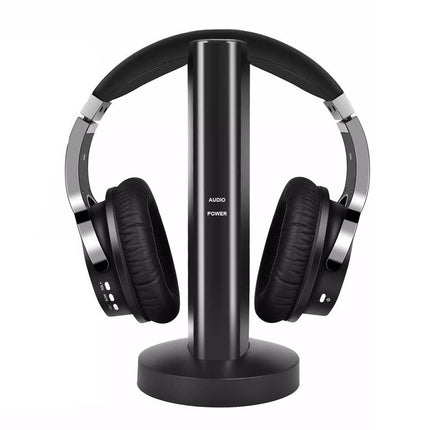 Wireless TV Headphones with 2.4G Digital RF Transmitter Over-Ear Cordless Headset