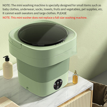 Portable 11L Socks Underwear Mini Washing Machine Folding Tub for Camping Travel