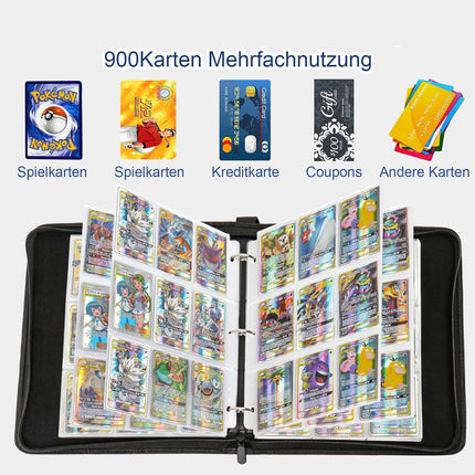 900 Pokemon Trading Card Binder Album Book Game Cards Collectors Holder Case