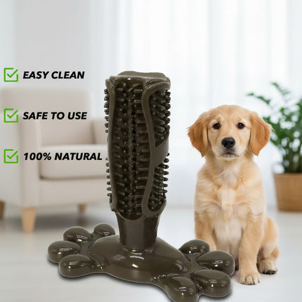 Chocolate M Size Dog Toothbrush Toy Clean Teeth Brushing Stick Mouth Chewing Dental Care Play Dog