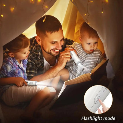 Motion Sensor LED Night Light Rechargeable Flashlight Emergency Camping Lights