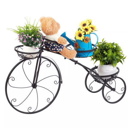 Outdoor Indoor Metal Plant Stand Planter Flower Pot Garden Shelf Shelving Bicycle