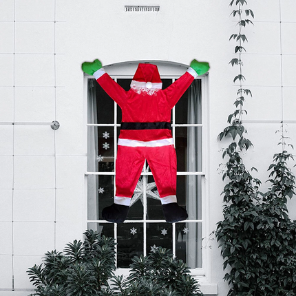 Climbing Hanging Santa Claus Christmas Outdoor Window Decoration Xmas Props