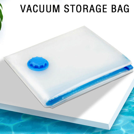 12X Vacuum Storage Bags Clothes Sealer Bags Space Saver Storage Seal Compressing Medium (50 x 70cm)