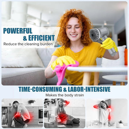 Power Spin Scrubber Cordless Electric Spin Scrubber Handhold Cleaning Brush