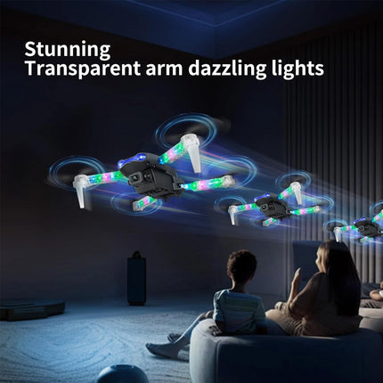 Drone with 2 Camera WiFi Foldable Quadcopter Live Video Drone RC Aircrafts Toys