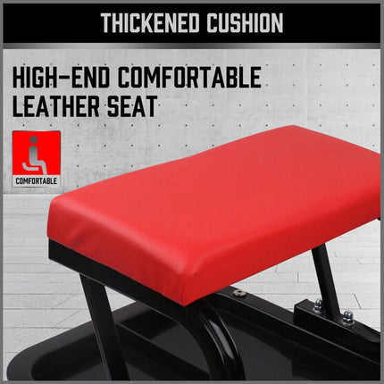 Padded Rolling Creeper Garage Mechanics Roller Seat Stool Chair with Tool Tray