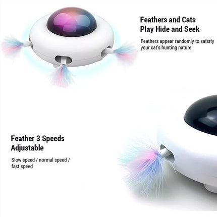 Interactive UFO Cat Toy Electric Teaser Pet Entertainment Fun Toy for Cats
