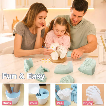 Hand Casting Kit for Couples Adults DIY Keepsake Plaster Statue Cast Kit Gift