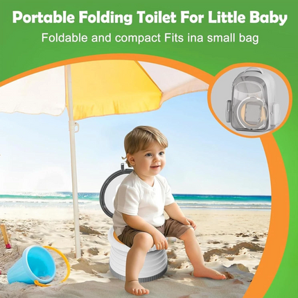 Potty Training Toilet Seat for Toddlers Baby Friendly Portable Travel Foldable