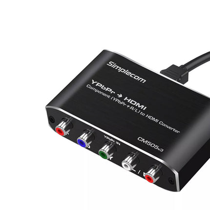 YPbPr RGB Component + Audio R/L to HDMI Converter Full HD 1080p
