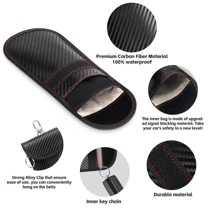 Faraday Box with Faraday Pouch 2 Pack Keyless Entry Car Key Safe Protector