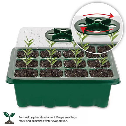 10pcs Seedling Tray Garden Plant Seeds Grow Box Propagation Planting 12 Hole